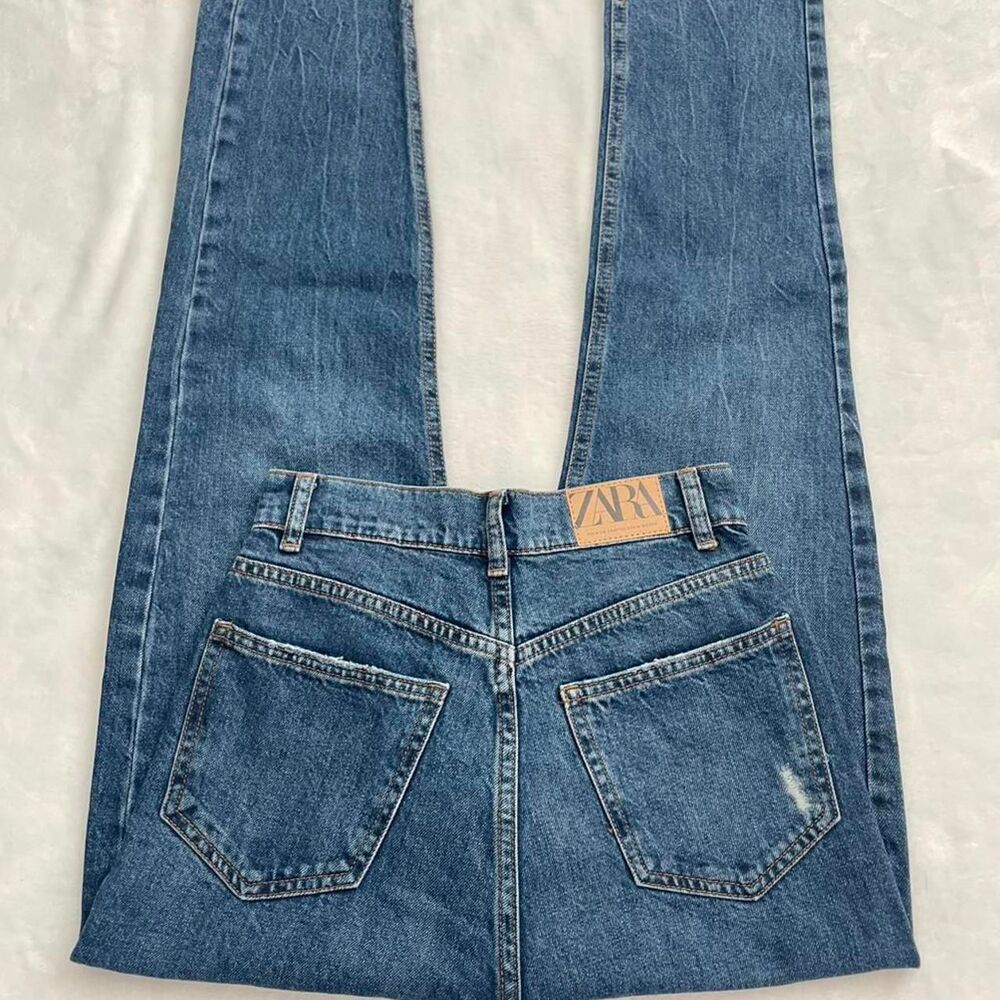 New With Tags Zara Jeans Women's 0 Straight Denim NWT Casual Every Day Medium